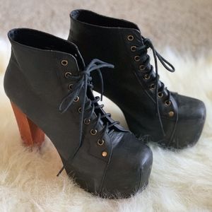 Jeffrey Campbell Lita - distressed leather